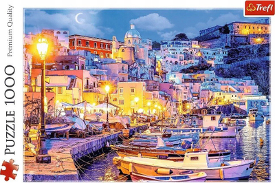 Puzzle Trefl Procida Island by Night Italy, 1000 copë, shumngjyrësh