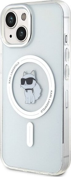 Klloçkë Karl Lagerfeld IML Choupette MagSafe për iPhone 13 14 15, 6.1", transparente