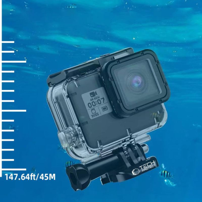 Kuti mbrojtëse uji Tech-Protect GA200 për GoPro Hero 5 6 7, deri 45m, transparente