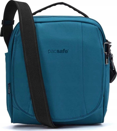 Çantë krahu Pacsafe LS200, antivjedhje, për tablet 10", ngjyra tidal teal