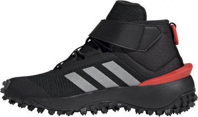 Atlete për goca Adidas Fortatrail EL K Jr IG7266, me qafë t’modhe, shollë për terren, të zeza