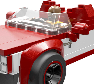 Set ndërtimi MEGA Hot Wheels 83 Chevy Silverado, 89 copë, me figurë shoferi, i kuq