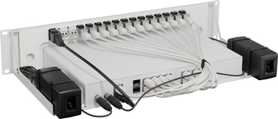 Raft mbajtës RACKMOUNT.IT për Sophos XGS 116 118 126 128 136 138, 19", 2U, i bardhë