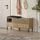 Stol për koridor Decortie Heaton, 110x37x56cm, kafe e hapur