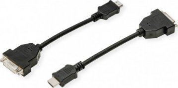 Kabllo adapter Secomp Standard, HDMI mashkull në DVI femër, e zezë