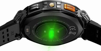 Orë inteligjente Gravity GT23 4, ekran 1.85", Bluetooth, argjendi me rrip i zi