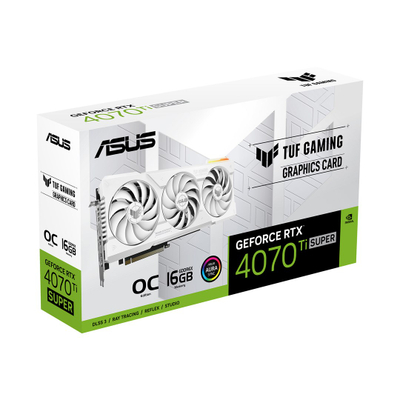 Kartelë grafike Asus TUF Gaming GeForce RTX 4070 Ti SUPER OC White 16GB GDDR6X