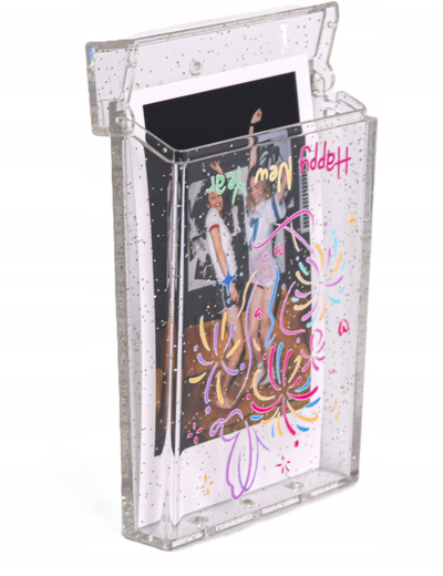 Set mbrojtës LoveInstant për kamerë Fuji Instax Mini 12, kuti transparente, sleeve transporti me shkëlqim