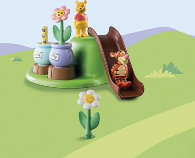 Set lodrash Playmobil 1.2.3 Disney Winnie &amp; Tigger Bee Garden, 10 copë, për kalamaj 1-4 vjeç, shumëngjyrësh