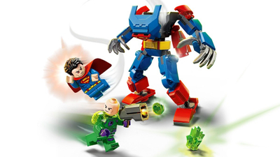 Set lego Superman Mech Vs Lex Luthor, figurina aksioni, për fëmijë, shumëngjyrësh