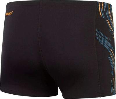 Rroba banje për çuna Speedo Tech Panel Aquashort, Endurance+, të zeza me portokalli