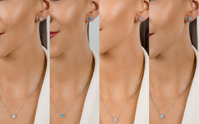 Set aksesorё Brilio Silver SET225WLB, vathё + qafore