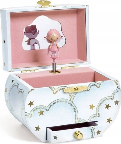 Kутии музички за накит Djeco Elf Melody DJ06975, со ротирачка фигура, за деца