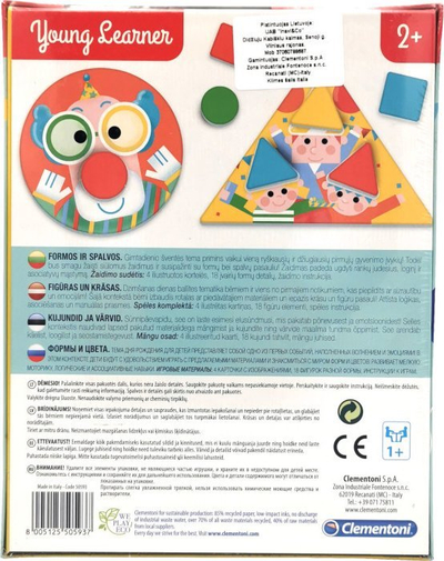 Loja edukative Clementoni Shapes and Colors 50593, për kalamaj 2+, shumëngjyrëshe