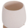 Vazo dekorative FRELLO HM4674.02S, fiber cement, 14.5x14.5x16 cm, e bardhë