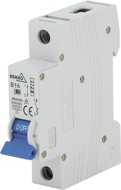 Ndërprerës automatik Bemko A00-S7-1P-B06, 1P, 6A, karakteristikë B