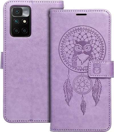 Kapak telefoni MEZZO Book Case për Xiaomi Redmi 10, tip libër, me figurë dreamcatcher, ngjyrë lejla