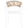 Kolltuk alumini Miri 57x63x82Hcm (HM5891.22), bardhë/ bezhë