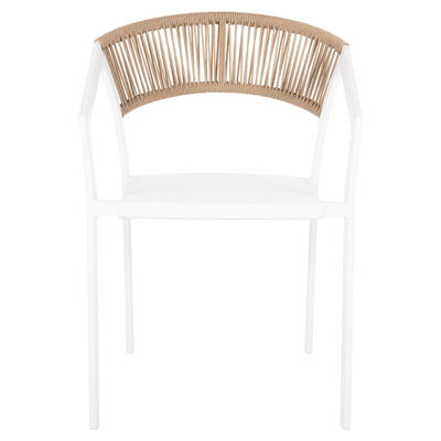 Kolltuk alumini Miri 57x63x82Hcm (HM5891.22), bardhë/ bezhë