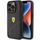 Mbrojtëse telefoni Ferrari Twist Metal Logo për iPhone 15 Pro 6.1", TPU, e zezë