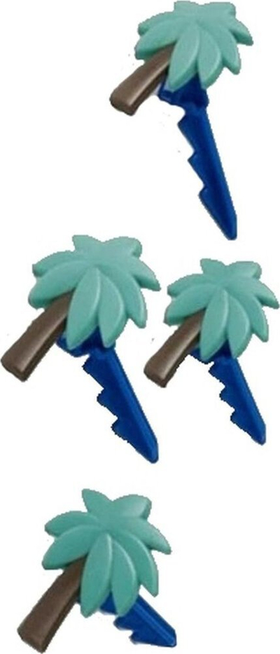 Kapëse plazhi për peshqirë Clips, set me 4 copë, plastike, me ngjyra të ndryshme