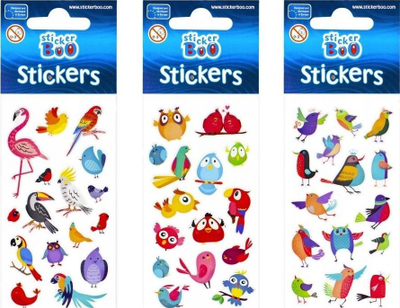 Декоративни налепници Sticker Boo Birds 483495, детски, шарени