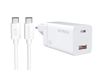 Karikues Syrox GAN65W Superfast, i bardhë