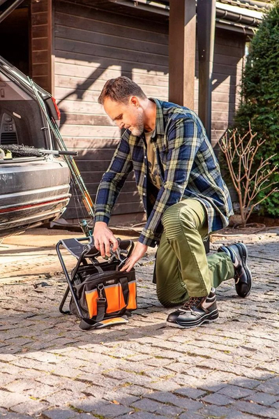 Çantë veglash Neo, e zezë/portokalli