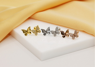 Vathё Brilio Silver Butterflies EA631Y