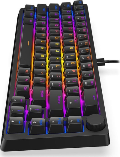 Tastierë mekanike Krux Atax 65% Pro, Outemu Red, RGB, e zezë