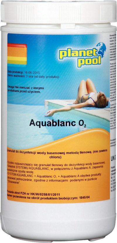 Dezinfektues pishine Chemoform Aquablanc A, oksigjen aktiv, lëng, 3L