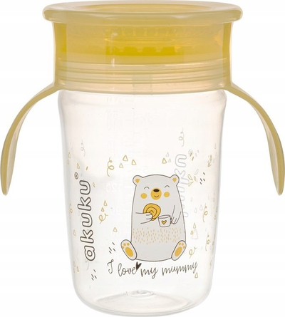 Gotë trajnimi Akuku 360 Leak-Proof, 240ml, transparente