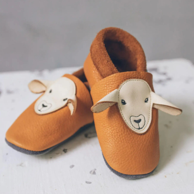 Këpucë për fëmijë Baobaby Classic Lamb, lëkurë, madhësia XL, ngjyrë kafe