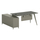 Tavolinë zyre Professional Desk Company Corner, 180x140x75 cm, kënd i kthyeshëm, ngjyrë mocha ash