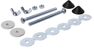 Set montimi Cersanit Mounting Kit Bowl/Tank, vida 80mm, krom