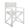 Karrige profesionale alumini DUPRE, 57×48.5×85.5 cm (HM5094.02), bardhë