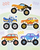 Налепници за прозор Starpak Sticker Boo Cars, декоративни, за деца, повеќебојни