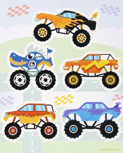 Налепници за прозор Starpak Sticker Boo Cars, декоративни, за деца, повеќебојни