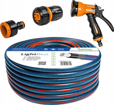 Zorrë kopshti Garden Hose, 30m, 3/4", 4 shtresa, jeshile