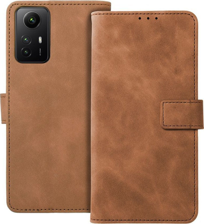 Këllëf libri OEM TENDER për Xiaomi Redmi Note 12S, me xhepa, kafe