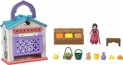Set loje Disney Wish Dahlia Rosas Marketplace, kukull mikro Dahlia, figurë Star dhe 9 aksesorë, shumëngjyrësh