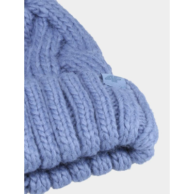 Kapelë dimri për goca 4F 4FWAW24ACAPF411, me pompom, blu