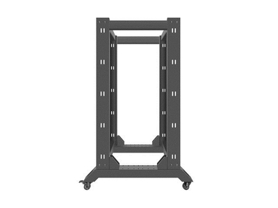 Raft i hapur për rrjet V2, 19", 22U, 600x800, i zi