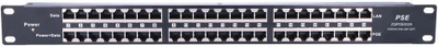 Panel patch ExtraLink (EX.2015), 19", 24x RJ45, PoE Injector