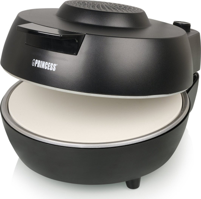 Furrë pice Princess Pro Pizza Oven, 1200W, gur qeramik, e zezë