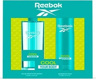 Set parfum dhe deodorant Reebok Cool Your Body W, EDT 100ml, spray trupi 150ml, blu