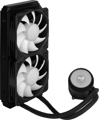 Водно ладење со вода Aerocool Mirage L240, 240mm, ARGB, црно