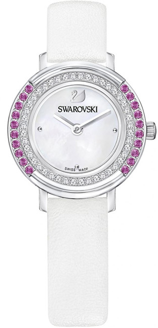 Orë dore për femra Swarovski Playful Lady Mini 5269221, e bardhë