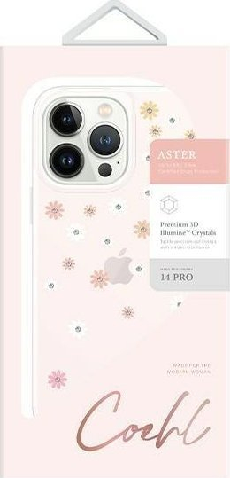 Mbulesë telefoni Uniq Coehl Aster për iPhone 14 Pro, 6.1\", që s’i trembet goditjeve, rozë