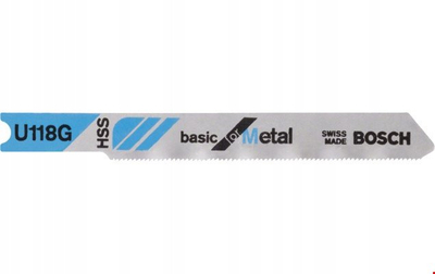 Teh sharre elektrike Bosch U118G U-Shank, set 2 copë, për metal